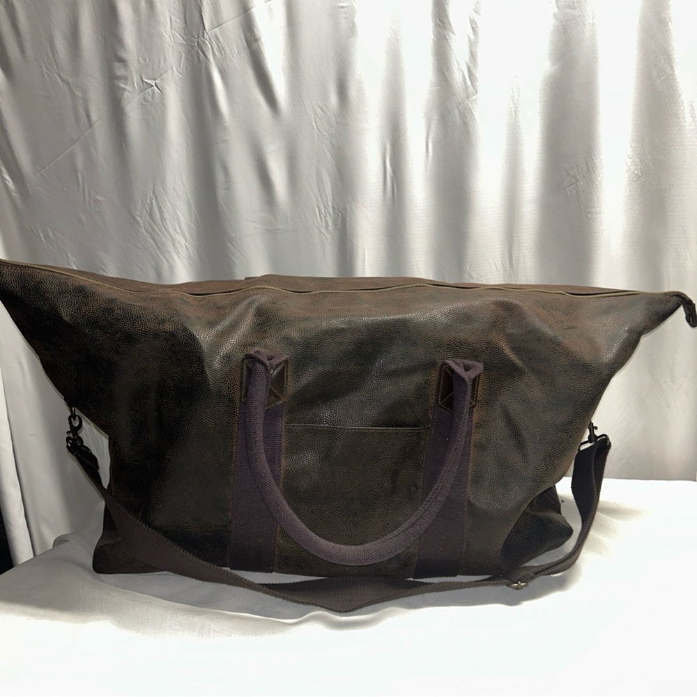 GH Bass Large Bag Tote Leather Look Vintage Handle‎ Shoulder Strap